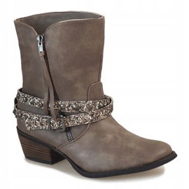 Beige cowboy-saappaat NRW1745-277 harmaa 1