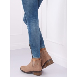 Beige Chelsea -saappaat naisille 8B978 Khaki 1