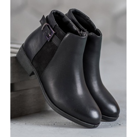 Abloom Litteät kantapää saappaat musta 1