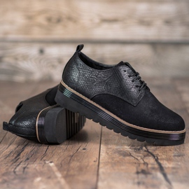 SHELOVET Kengät Snake Print Platformilla musta 2