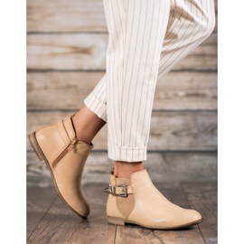 Sixth Sense Saappaat, joissa Eco -nahka ja solki ruskea 2