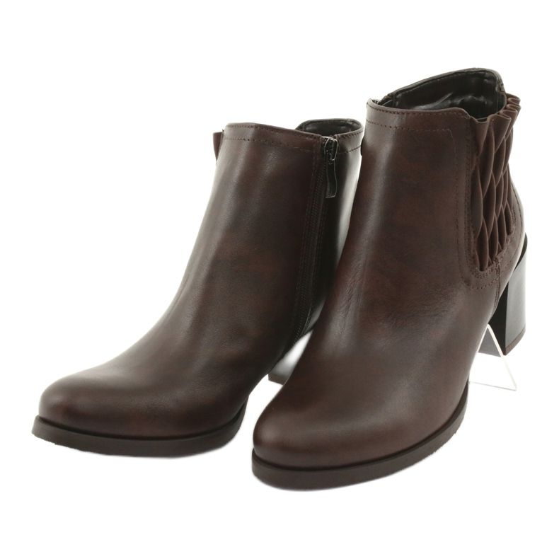 Gamis Eristetyt ruskeat nahkakengät 4