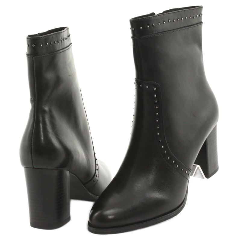 Caprice High Boots strassit, musta 4