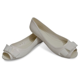 Ballerinat Open Toe Sandaalit D3434 Valkoinen musta 1