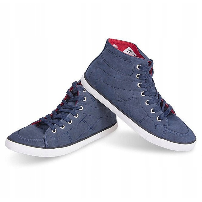 Korkeat rento lenkkarit 033 Navy Blue tummansininen 2