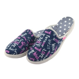 Befadon väriset lasten kengät 707Y397 laivastonsininen vaaleanpunainen harmaa 3