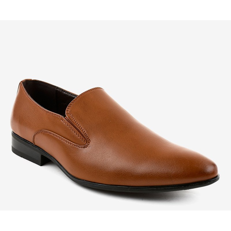 Ruskeat tyylikkäät matalat kengät 6-317 loaferit 1