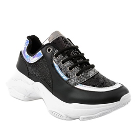 Mustat naisten urheilukengät W-3117 1