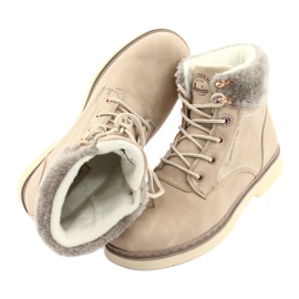 American Club American Boots Naisten pitsi -UP beige RH47 6