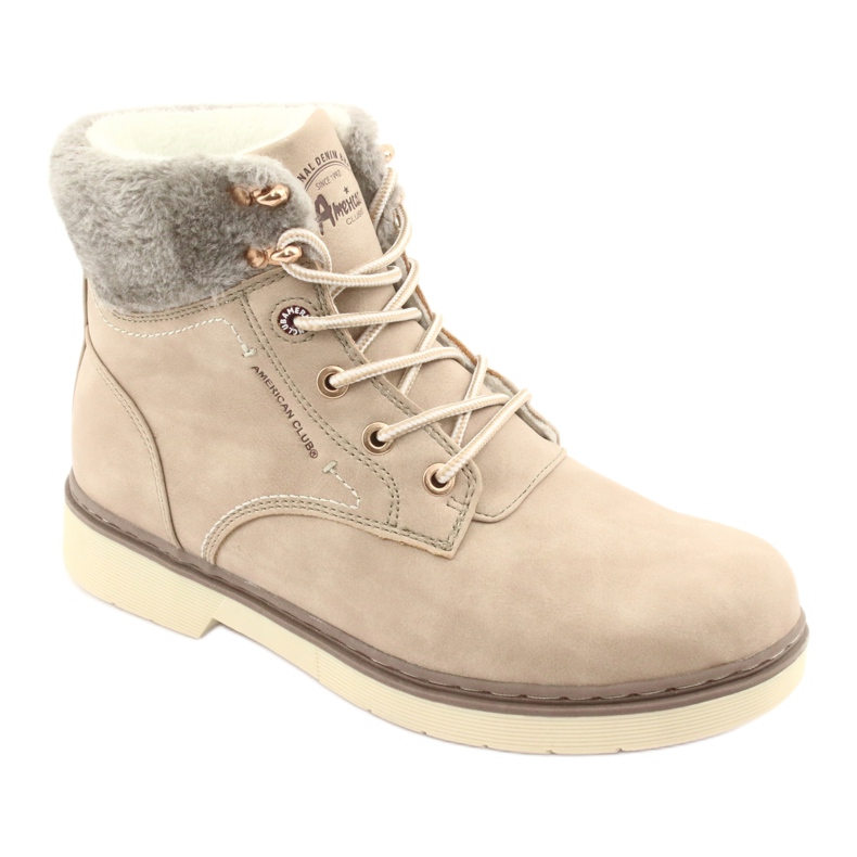 American Club American Boots Naisten pitsi -UP beige RH47 1