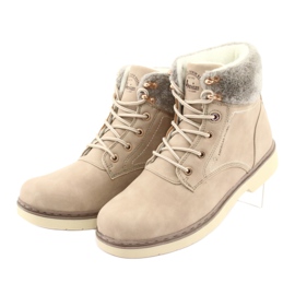 American Club American Boots Naisten pitsi -UP beige RH47 3