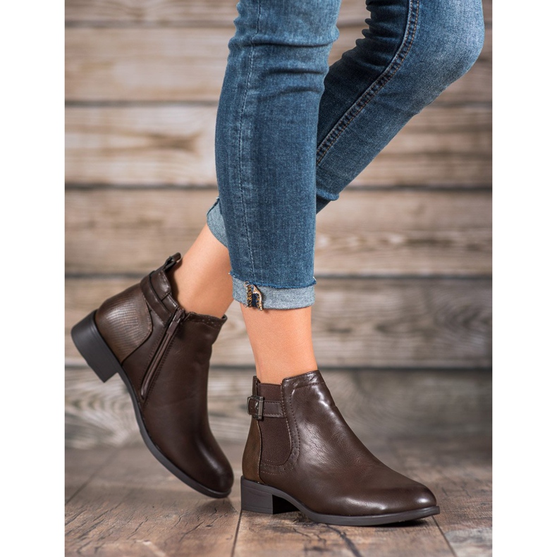 Anesia Paris Naisten matalat saappaat ruskea 2