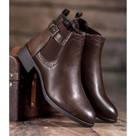 Anesia Paris Naisten matalat saappaat ruskea 1