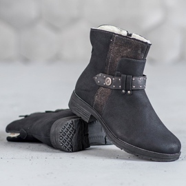 Super Me Lämpimät naisten saappaat musta 1