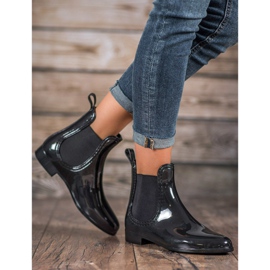 SHELOVET Lakattu galoshes musta 2