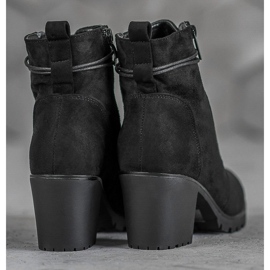 Super Me Nauhalliset saappaat alustalla musta 1