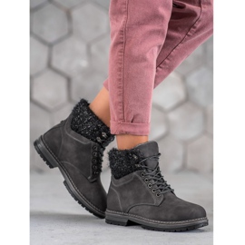 SHELOVET Trappers Glitterillä musta 2