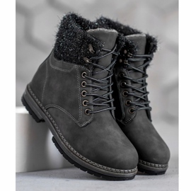 SHELOVET Trappers Glitterillä musta 1