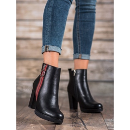 Filippo Saappaat koristeellisella vetoketjulla musta 1