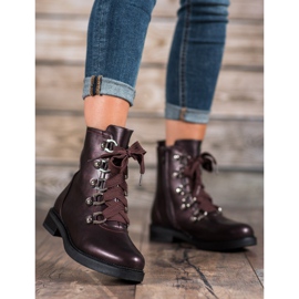 SHELOVET Nauhalliset saappaat punainen monivärinen 1