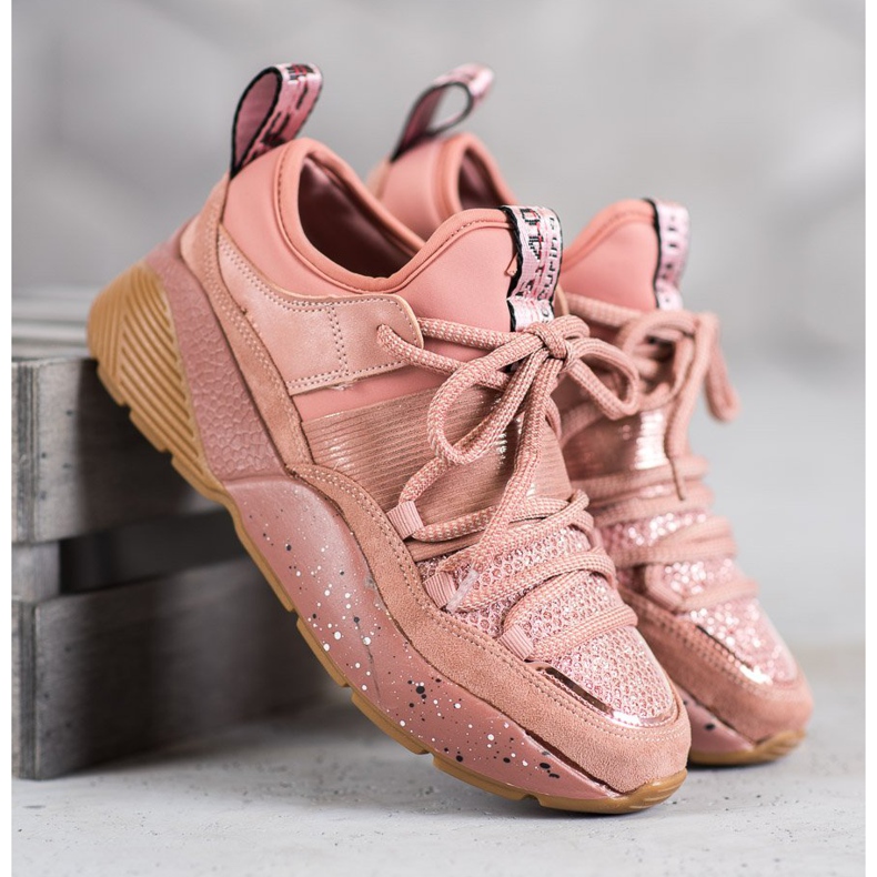 SHELOVET Liukastettavat urheilukengät vaaleanpunainen 1