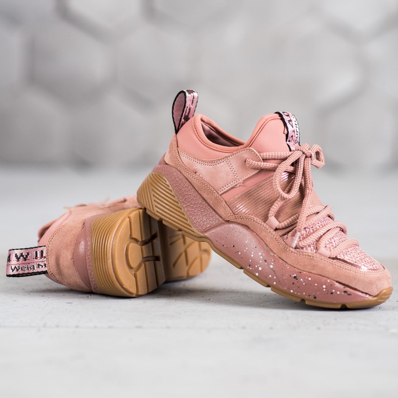 SHELOVET Liukastettavat urheilukengät vaaleanpunainen 2