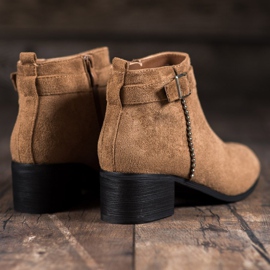 SHELOVET Suede korkokengät ruskea 1