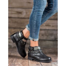 Forever Folie Saappaat tekojalokivillä musta 1