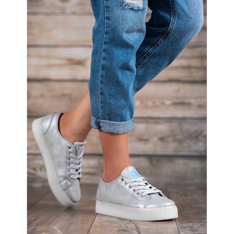 Hopeiset lenkkarit harmaa 2