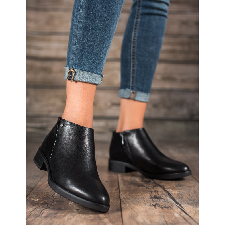 M.Daszyński Litteät kantapää saappaat musta 1