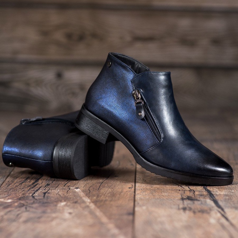 M.Daszyński Matalat laivastonsiniset saappaat sininen 1