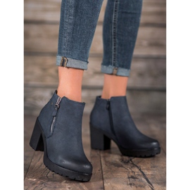 SHELOVET Tummansiniset saappaat lavalla sininen 1