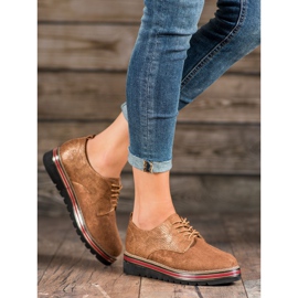 SHELOVET Kengät Snake Print Platformilla ruskea 1