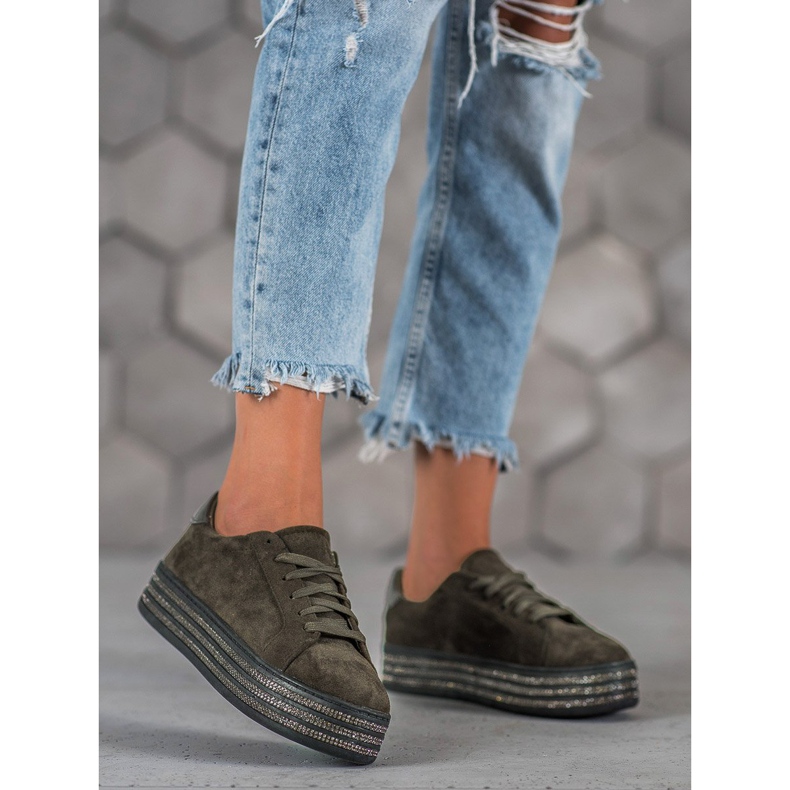 Bestelle Mokkanahkaiset urheilukengät monivärinen harmaa 2