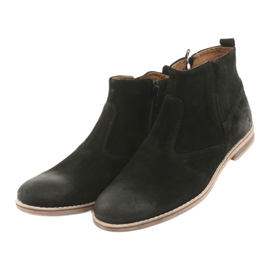 Riko Mokka Chelsea-saappaat vetoketjulla, eristämättömät, mustat 3