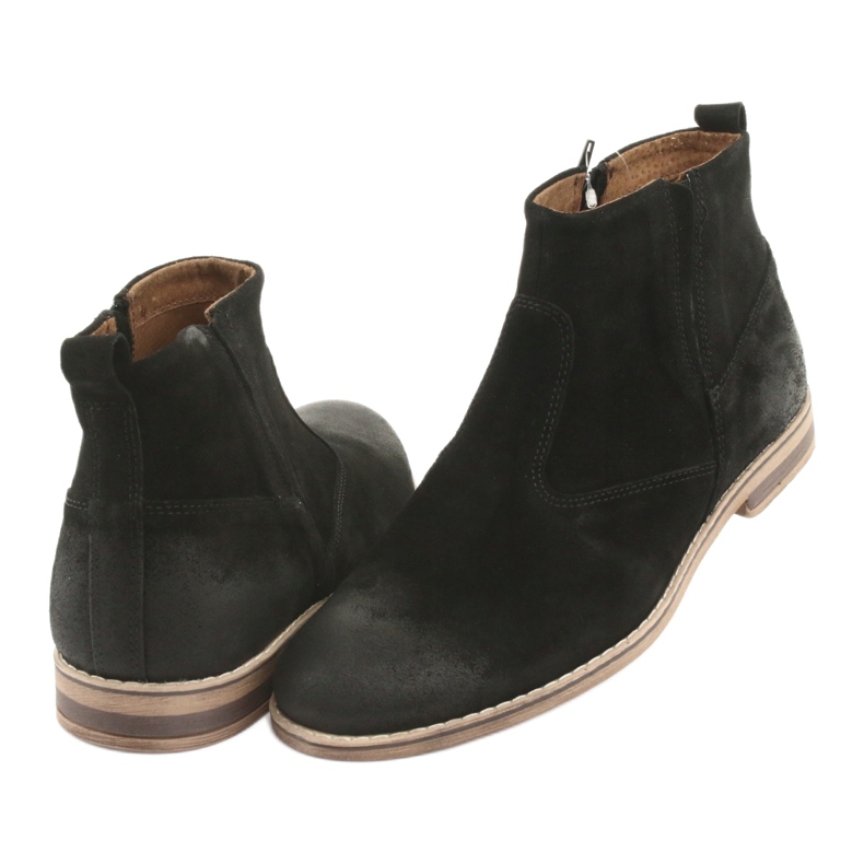 Riko Mokka Chelsea-saappaat vetoketjulla, eristämättömät, mustat 4