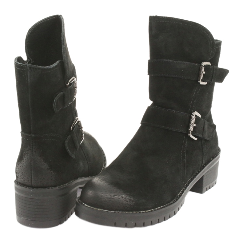 M.Daszyński Mustat mokkanahkaiset saappaat Daszyński 161 4