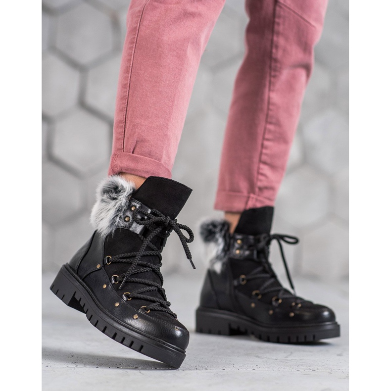 SHELOVET Naisten luistimet saappaissa musta 2