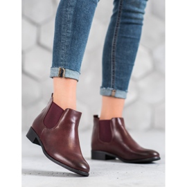 Anesia Paris Burgundin Chelsea -saappaat punainen 1