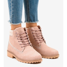 Vaaleanpunaiset vaelluskengät ilman eristystä W-3033 vaaleanpunainen 1