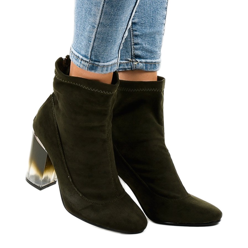 Vihreät mokkanahkakengät H8-93-pylväässä 2