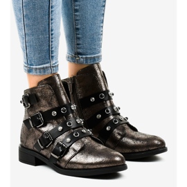 Khakin naisten nilkkurit, joissa on litteät soljet HQ2366 monivärinen vihreä 1