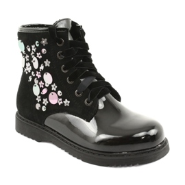 Evento 1433 lakattuja paljettisaappaita musta 1