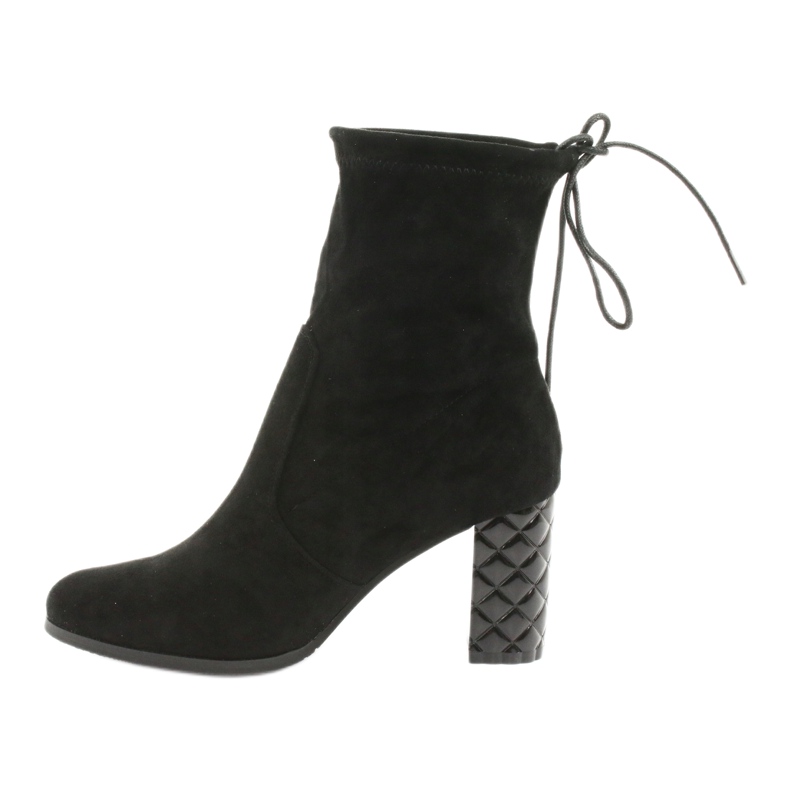 M.Daszyński Mokkanahkaiset nilkkurit koristekorolla Daszyński 154 musta 2