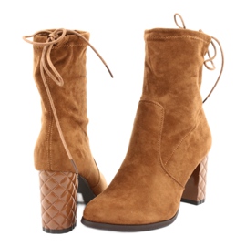 M.Daszyński Daszyński -mokkanahka saappaat koristeelle ruskea 4