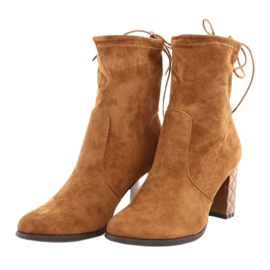 M.Daszyński Daszyński -mokkanahka saappaat koristeelle ruskea 3