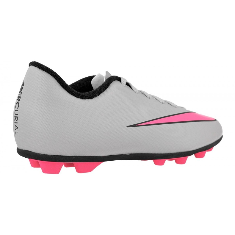 Nike Mercurial Vortex Ii FG-R Jr 651642-060 jalkapallokengät harmaa valkoinen 2