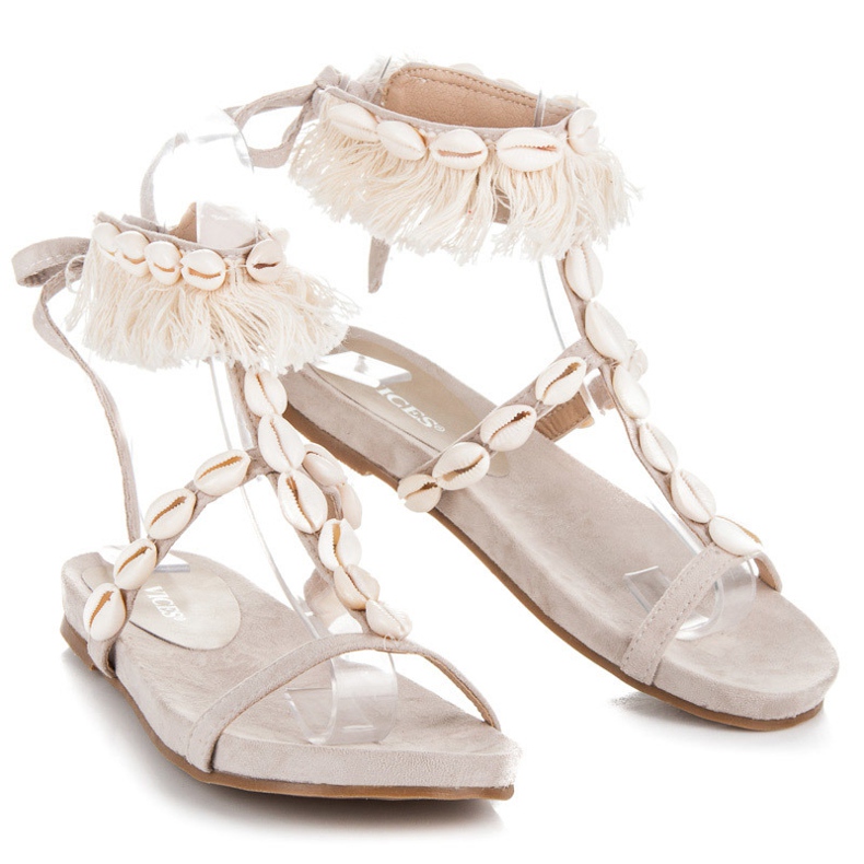 Vices Sidotut sandaalit kuorilla ruskea 1 Vices Sidotut sandaalit kuorilla ruskea 1