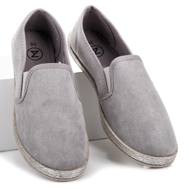 Mckeylor Suede Espadrilles Slip On harmaa 2