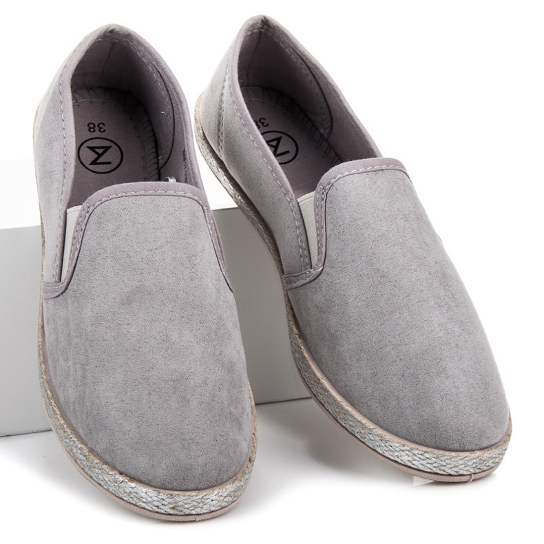 Mckeylor Suede Espadrilles Slip On harmaa 2